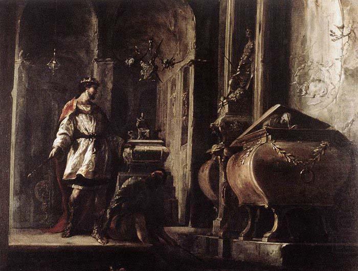 Johann Heinrich Schonfeldt Alexander the Great before the Tomb of Achilles china oil painting image